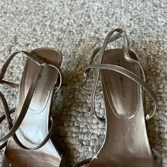 Bandolino Taupe Strappy Heels - Picture 2 of 8